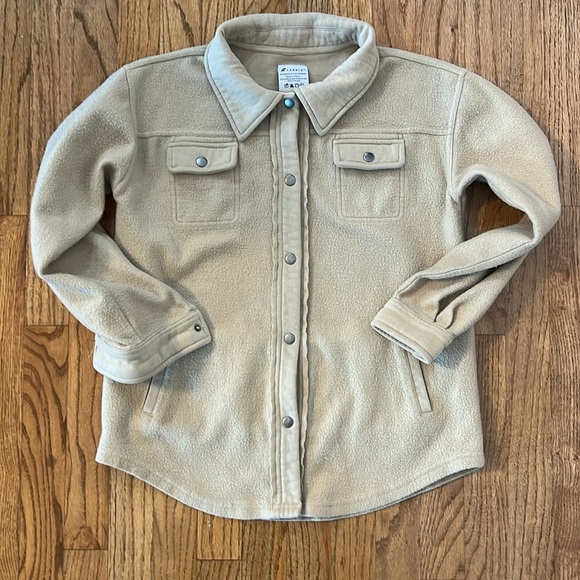 Fornia shacket girls size 12 chore coat warm jacket neutral 100% recycled poly - Picture 1 of 7